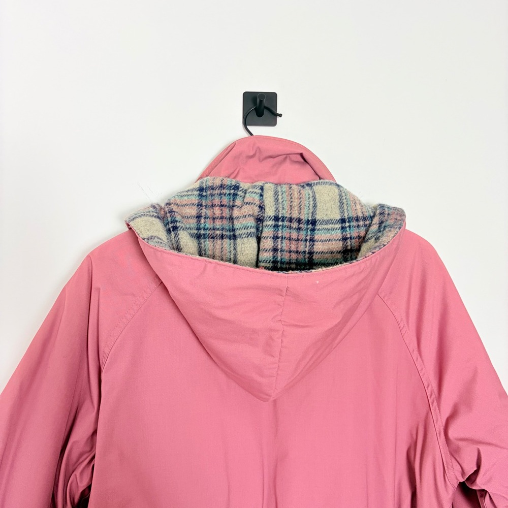 Woolrich Vintage Wool Lined Hooded Parka Field Utility Flannel Jacket Large USA - Picture 8 of 8